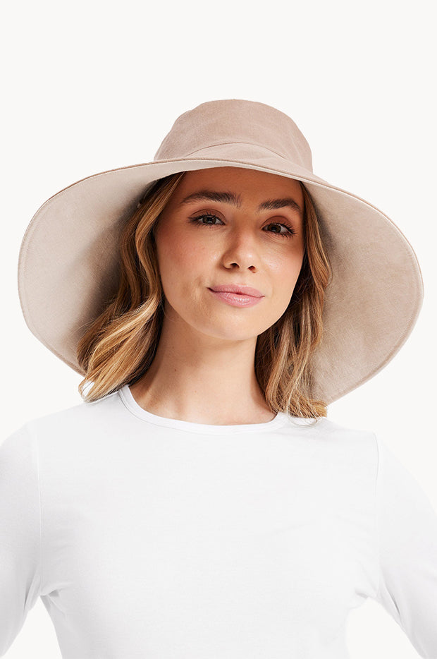 Ultra Wide Cotton Linen Hat