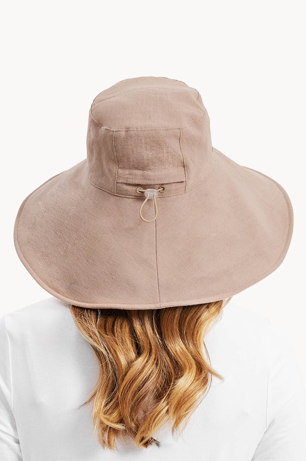 Ultra Wide Cotton Linen Hat