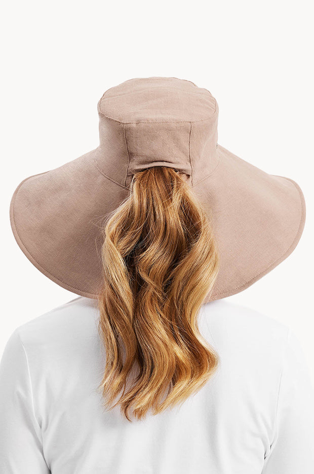 Ultra Wide Cotton Linen Hat
