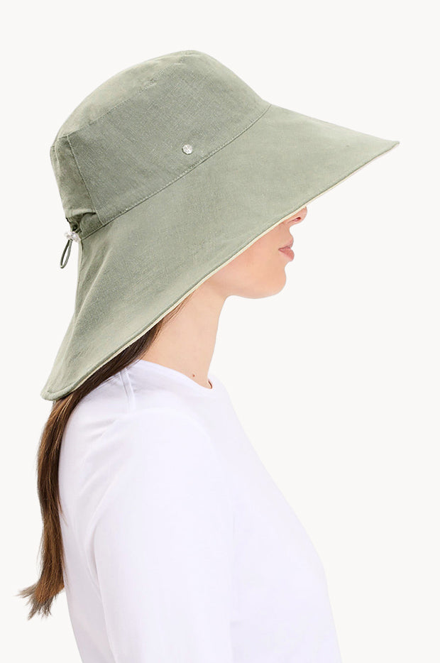 Ultra Wide Cotton Linen Hat