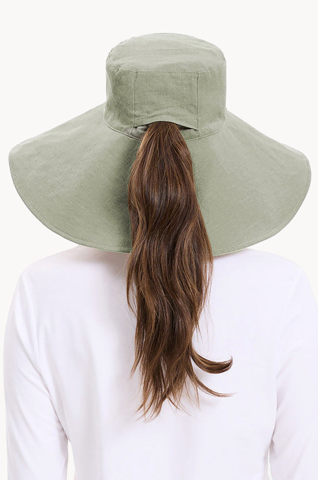 Ultra Wide Cotton Linen Hat