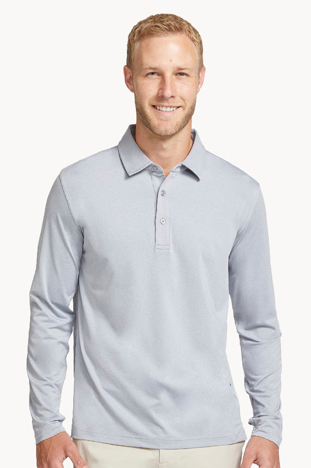 Mens Long Sleeve Polo Shirt