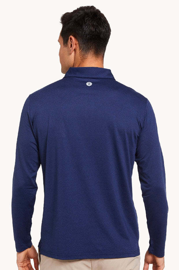 Mens Long Sleeve Polo Shirt