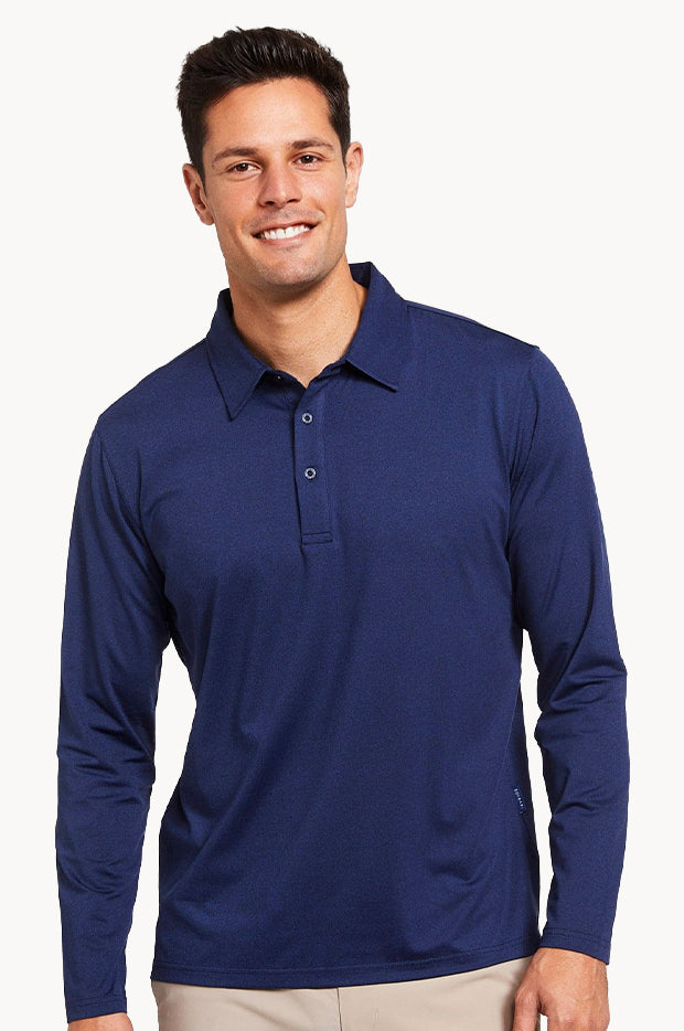 Mens Long Sleeve Polo Shirt