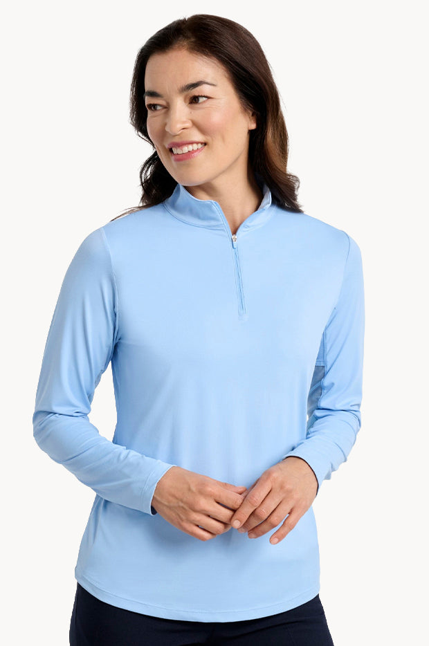 Long Sleeve Quarter Zip Top