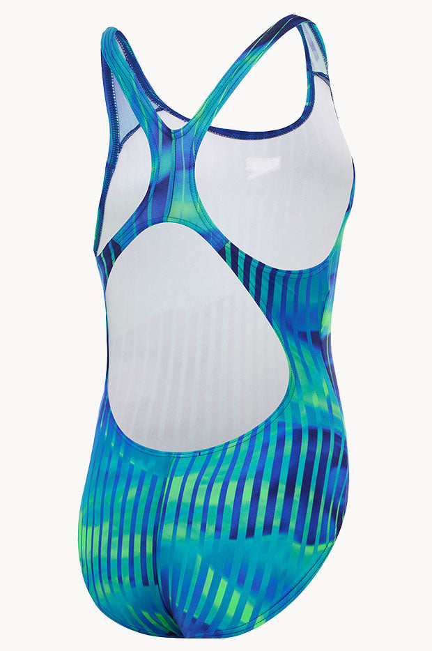 Girls Linear Lava Splashback One Piece