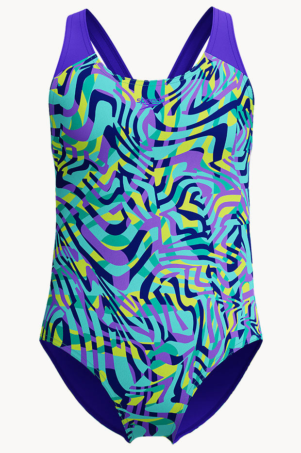 Girls Digital Allover Splashback One Piece