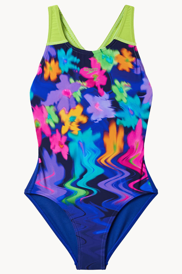 Girls Printed Splashback One Piece