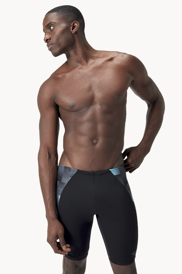 Speedo - Mens Endurance+ Max Splice Jammer - Black/Charcoal | Swimwear ...