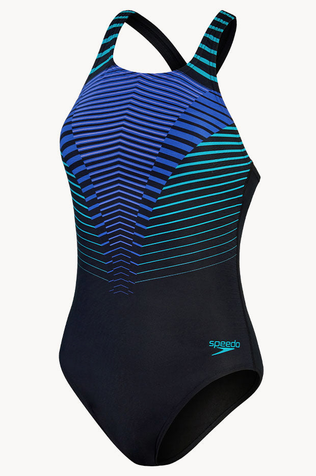 Speedo Digital Printed Medalist One Piece Swimwear Galore AU