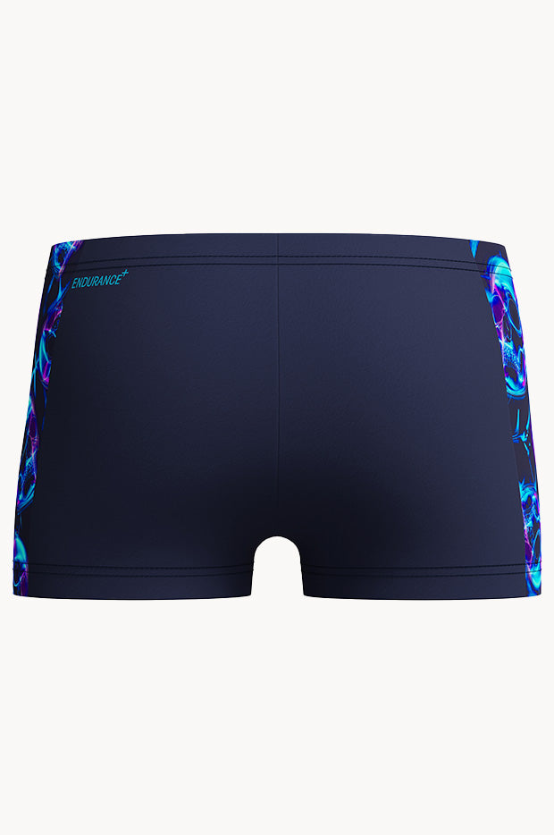 Boys Allover Print Panel Aquashort