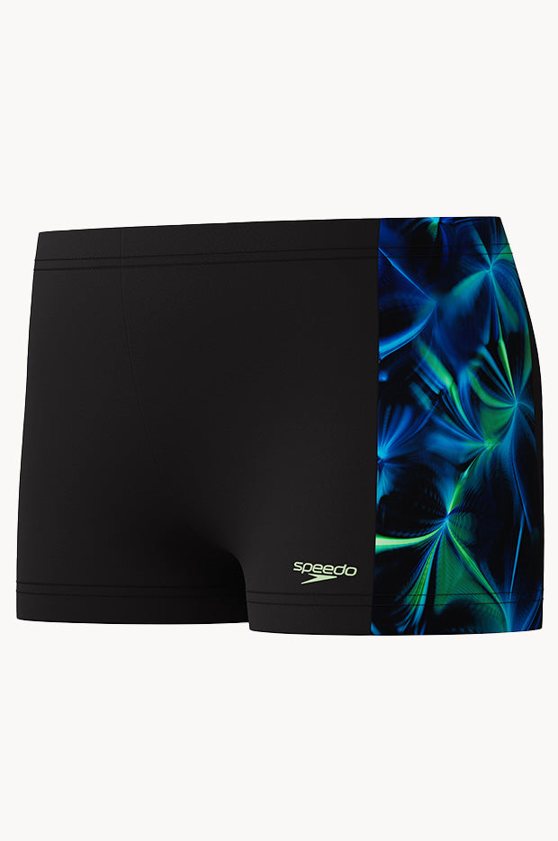 Boys Allover Print Panel Aquashort