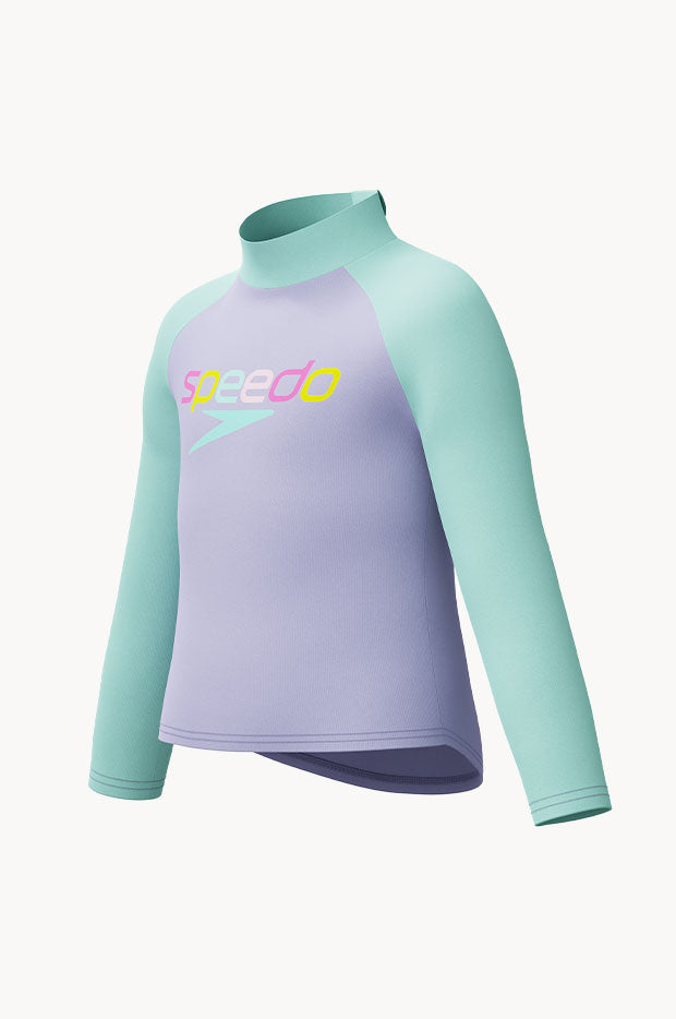 Girls Print Long Sleeve Suntop