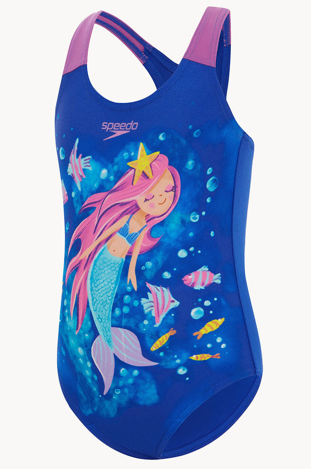 Girls Mermaid Placement One Piece