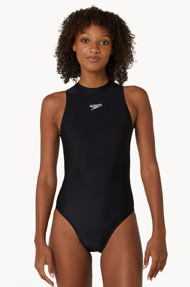 Speedo Essential Hydrasuit Flex One Piece Black Swimwear Galore Au