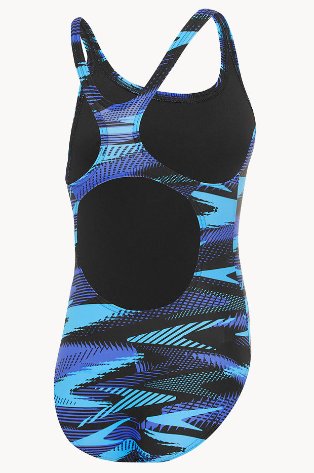 Speedo Boom Logo Allover Medalist Maillot De Bain Femme - Imprimé Boomstar Rose Électrique