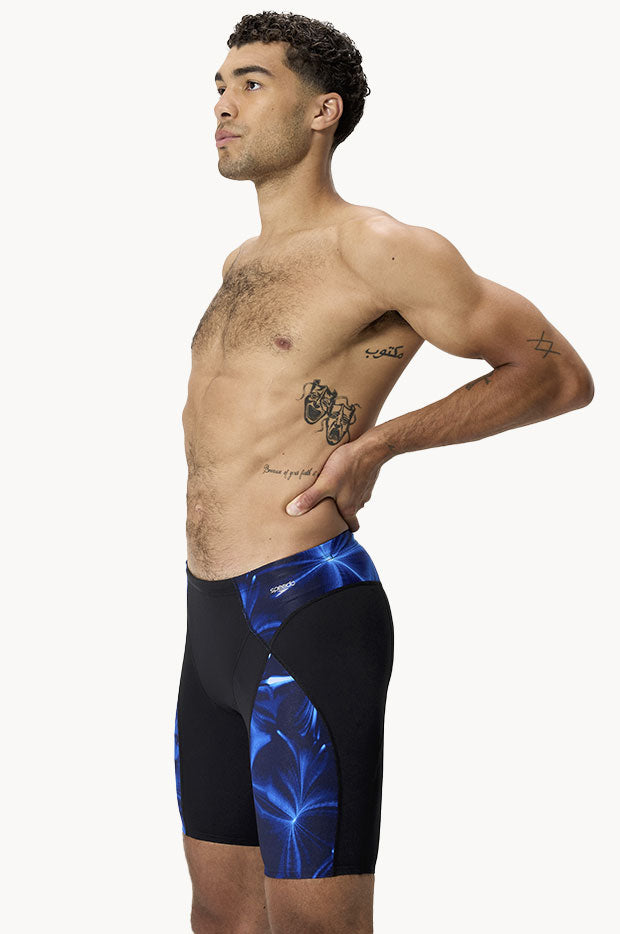 Speedo - Mens Max Compression Jammer - Black/Blue | Swimwear Galore AU