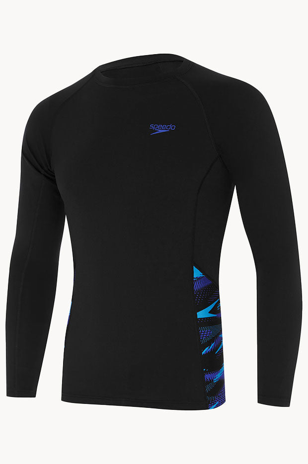 Mens Splice Long Sleeve Suntop