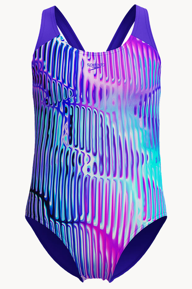 Girls Digi Allover Splashback One Piece