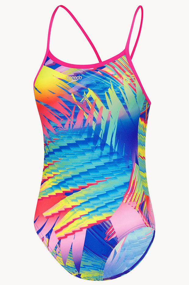 Girls Tropical Fuse Thin Strap One Piece