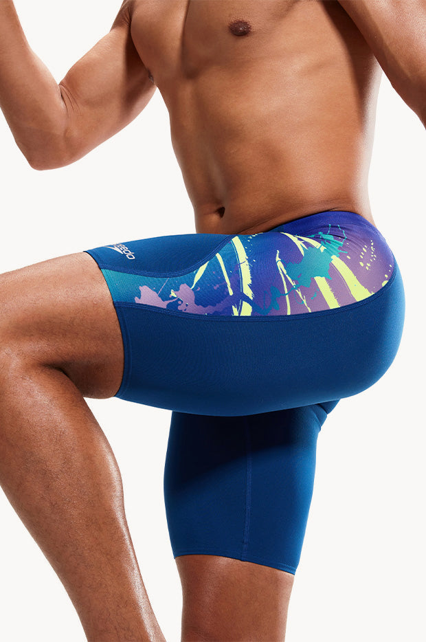 Speedo - Mens Placement V Cut Jammer - Navy/Purple | Swimwear Galore AU