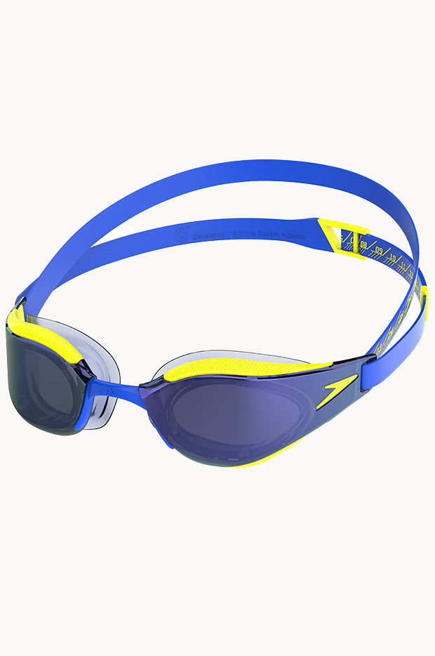 Speedo Fastskin Hyper Elite Mirror Swimming Goggles Blue 8-1281818575-ONESZ