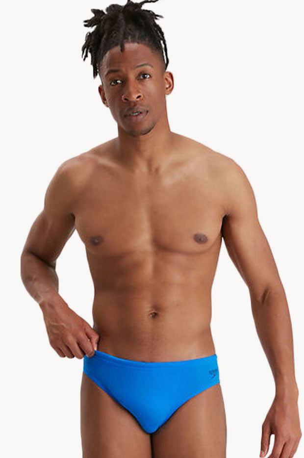 Speedo Mens Eco Endurance 7cm Brief Blue Swimwear Galore US