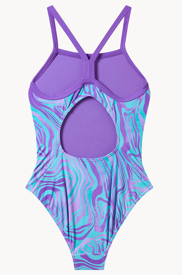 Girls Printed Thinstrap One Piece