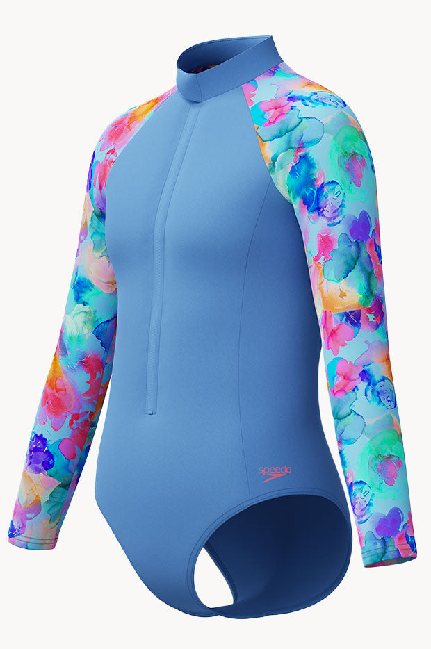 Girls Long Sleeve Sunsuit