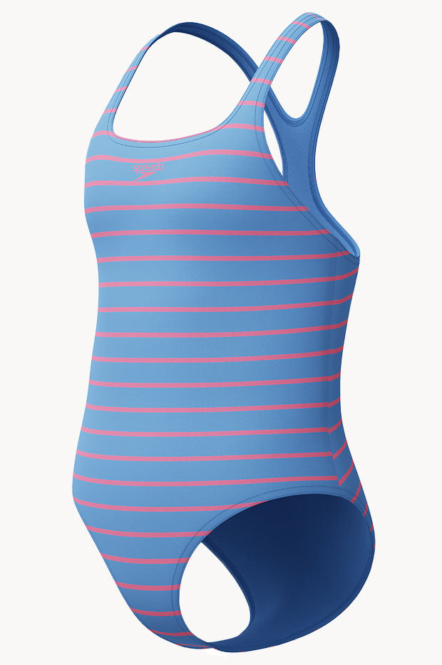 Girls Stripe Medalist One Piece