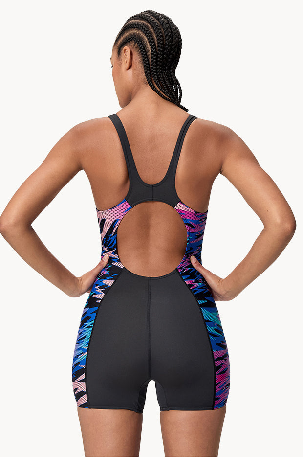 Printed Splice Legsuit One Piece