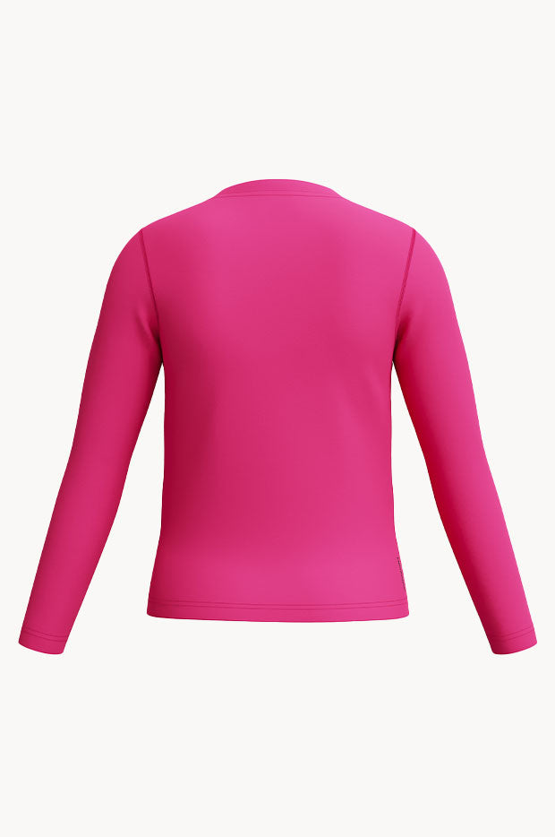 Girls Classic Logo Long Sleeve Suntop