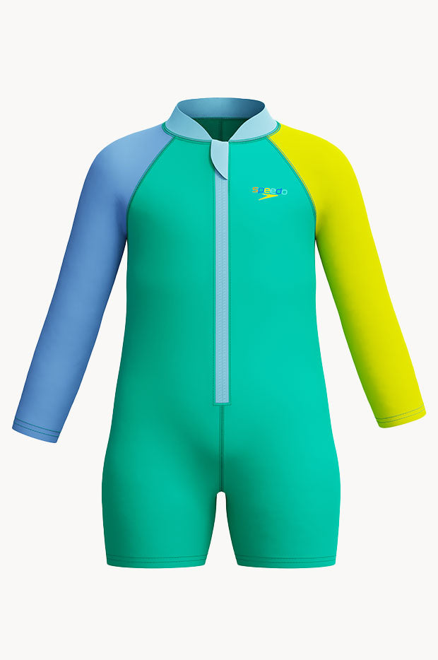 Boys Long Sleeve Zip Sunsuit