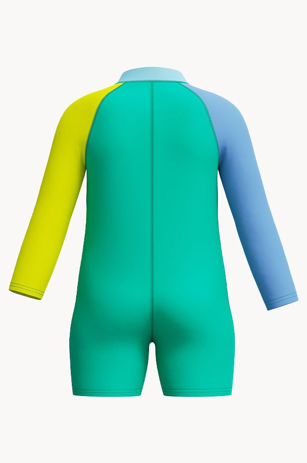 Boys Long Sleeve Zip Sunsuit