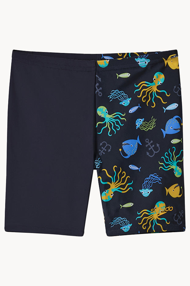 Toddler Boys Splice Printed Jammer