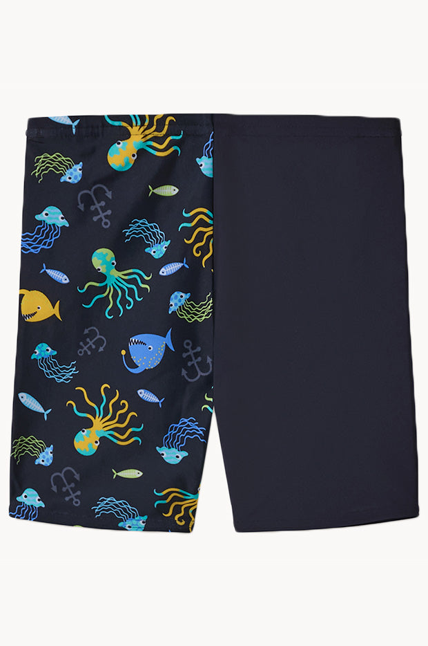 Toddler Boys Splice Printed Jammer