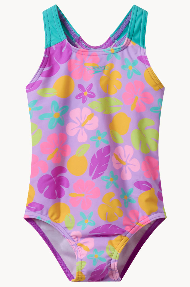 Girls Printed One Piece