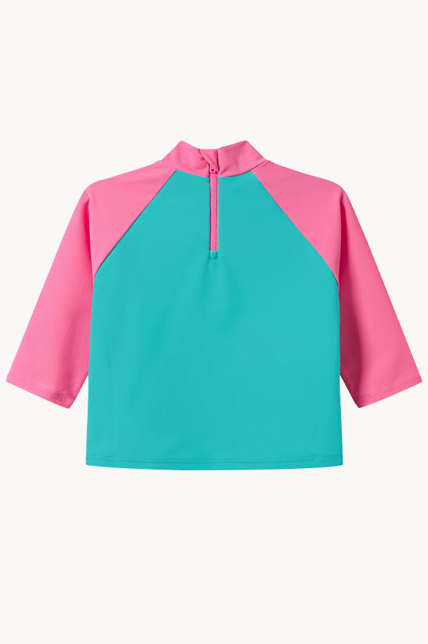 Girls Printed Long Sleeve Suntop