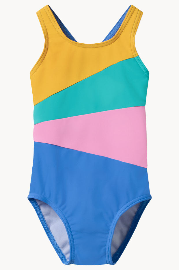 Girls Radiating Splice One Piece