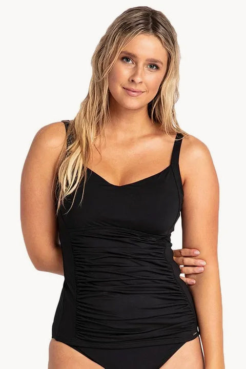 Sunseeker Basix DD/E Cup Ruched Tankini Separate Black