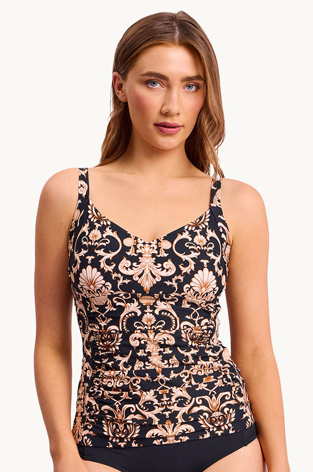 Shell City DD/E Cup Ruched Tankini Separate