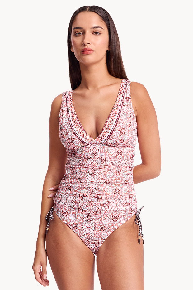 Cowboy Vee Tie Side One Piece