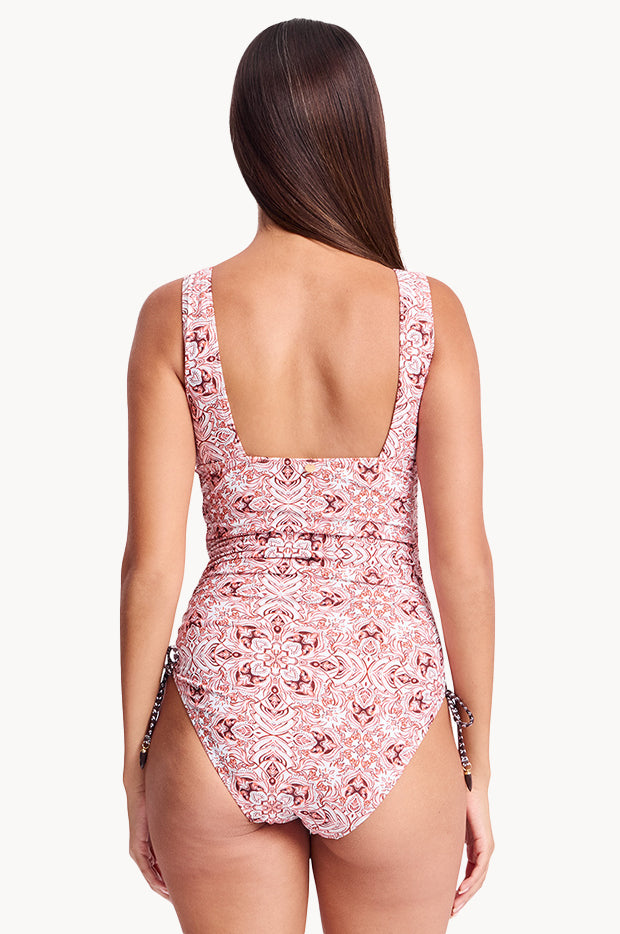 Cowboy Vee Tie Side One Piece