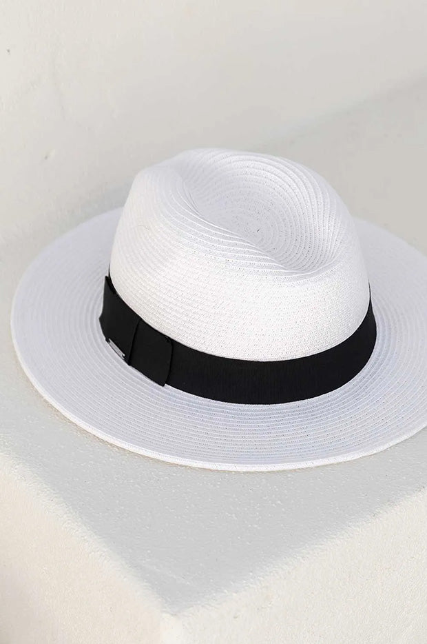 Paper Black Band South Beach Hat