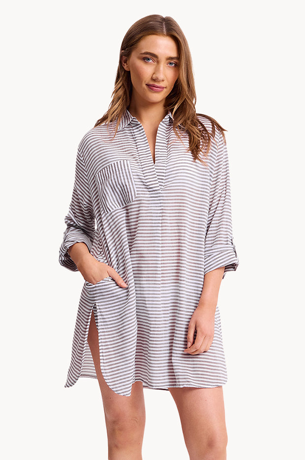 Summer Stripe Painters Shirt