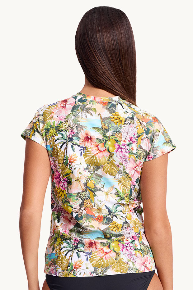 White Lotus Short Sleeve Suntop