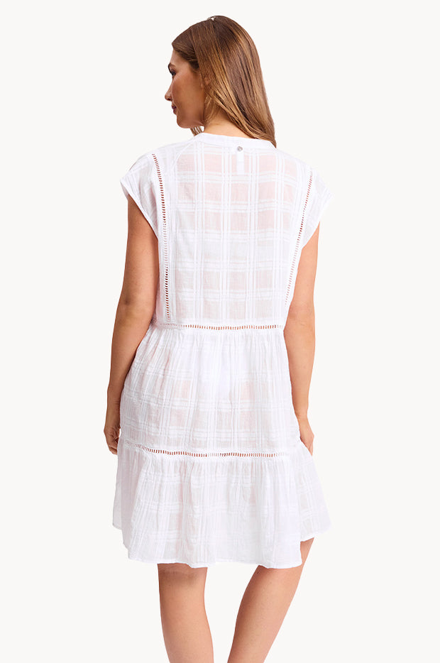 Picnic Cap Sleeve Shift Dress