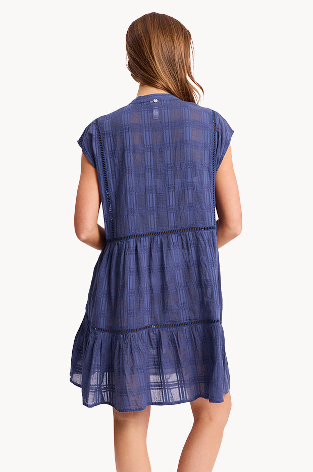 Picnic Cap Sleeve Shift Dress