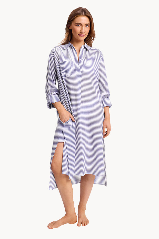 Summer Stripe Longline Shirt