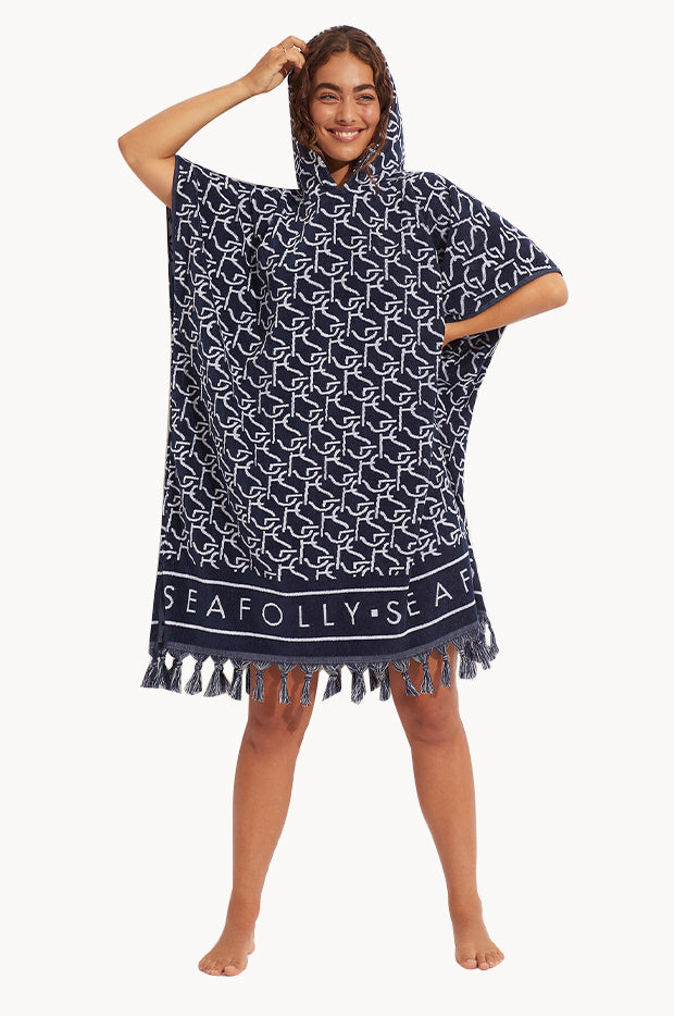 Monogram Towel Poncho
